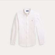 Slim Fit Striped Oxford Shirt Beige