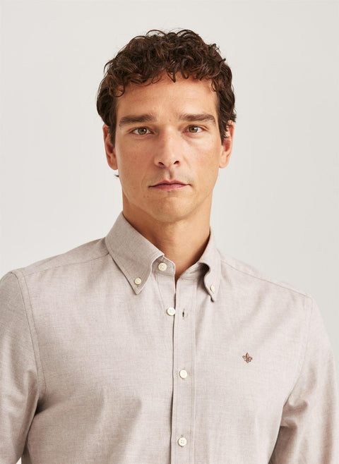Watts Flannel Shirt, Khaki Khaki
