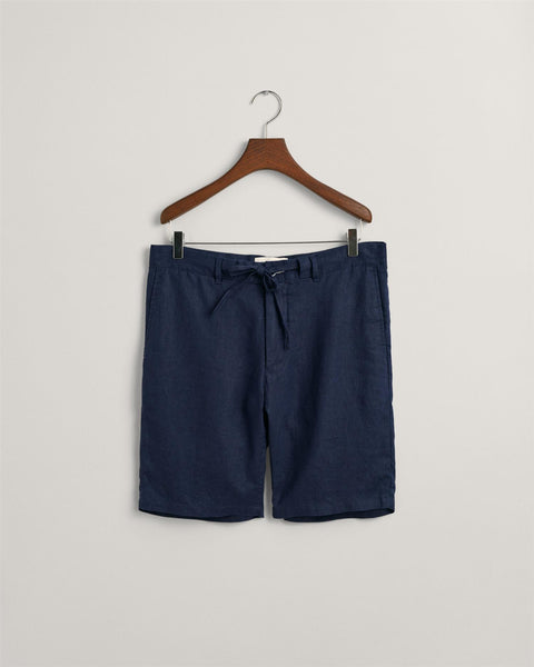 Relaxed Linen Shorts DS Marine
