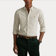 SLIM FIT OXFORD SHIRT Beige