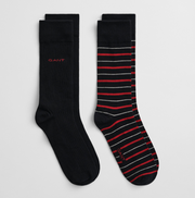 Paisley Socks 2-Pack Gift Box Rød