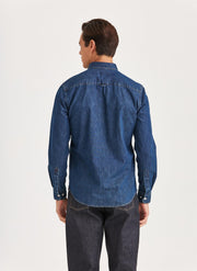 Midweight denim  shirt Blå