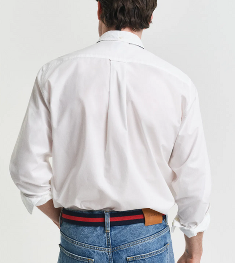 Classic Poplin Shirt Reg Hvit