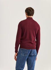 Merino John Zip Bordeaux