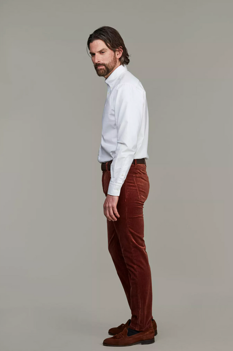 5-PKT CUT'N SEW CORD, RED EARTH Burgunder
