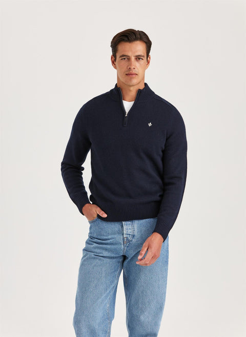 New Hertford Half Zip, 60 Marine