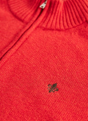 New Hertford Half Zip, 40 Rød