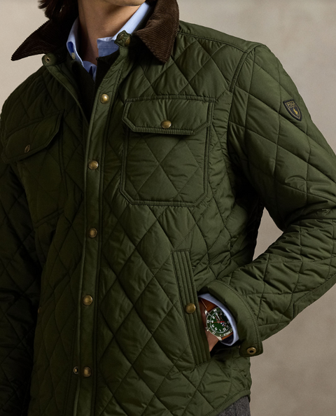 Insulated- shirt jacket Grønn
