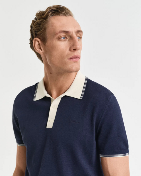 Modal Blend SS Polo Marine