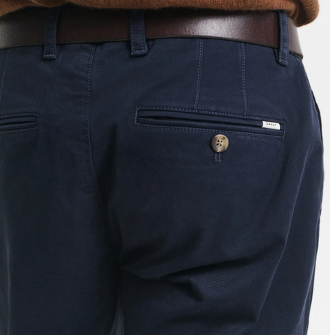 SLIM COMFORT SUPER CHINOS Mørkeblå