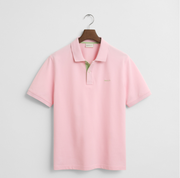 REG CONTRAST PIQUE SS POLO Rosa