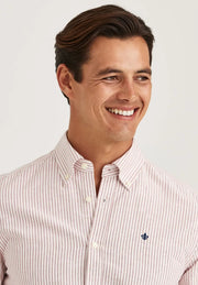 Douglas oxford stripe Rød