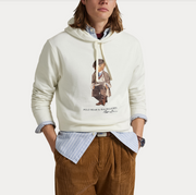 Bear Hood Sweatshirt Hvit
