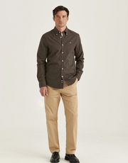 Watts Flannel shirt Brun