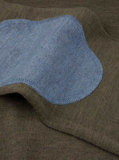 Merino Sweater With Patch Grønn