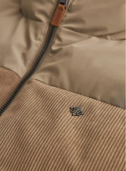 Catton Puffer Vest, Off-white Khaki