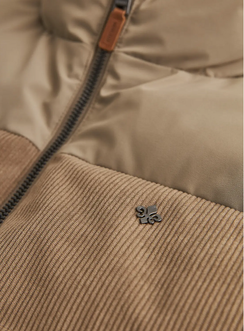 Catton Puffer Vest, Off-white Khaki