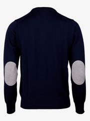 Merino CN With Patch, Navy Marine