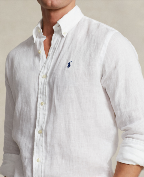 Linen Sport Shirt Hvit