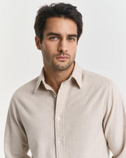 Reg Flannel melert Beige