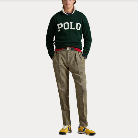 LOGO COTTON SWEATER Grønn