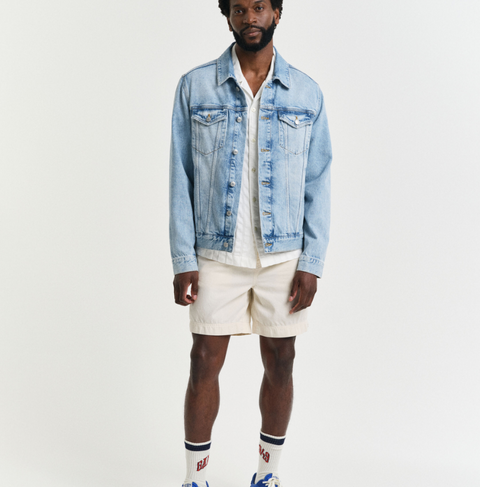 Reg sunfaded DS shorts, 130 Off-White