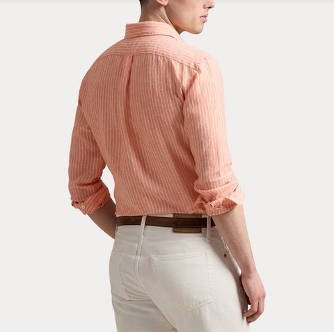 Stripe shirt, Orange Oransje