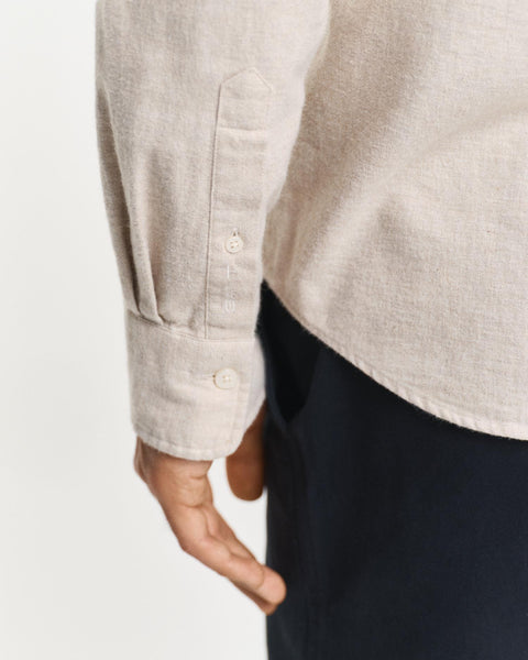 Reg Flannel melert Beige