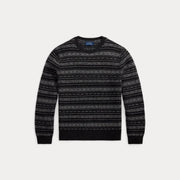 Fair isle wool sweater Koksgrå
