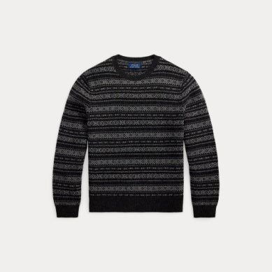 Fair isle wool sweater Koksgrå