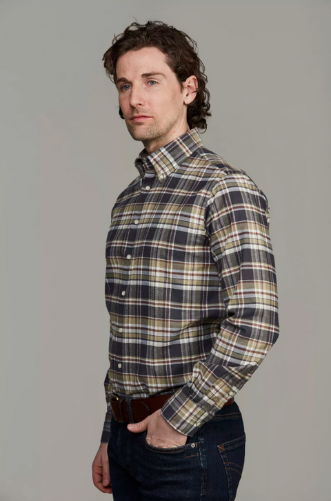 Twill Flanel Shirt Rutete