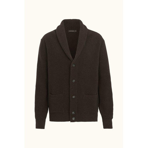 Roland Cardigan Mørkebrun