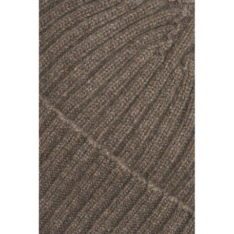 Knitted Cashmere Beanie Brun