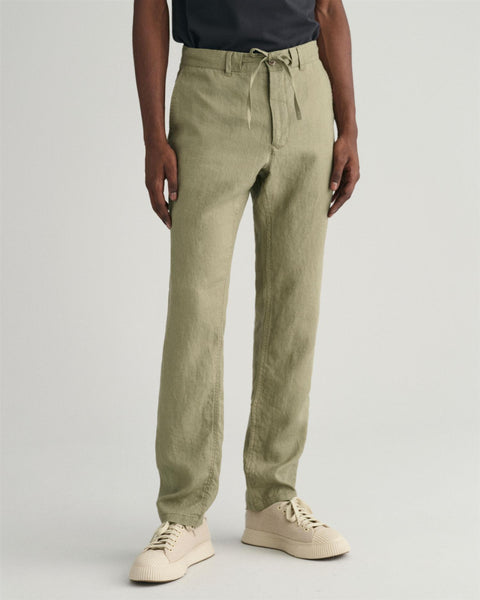 Relaxed Linen Pants DS Oliven