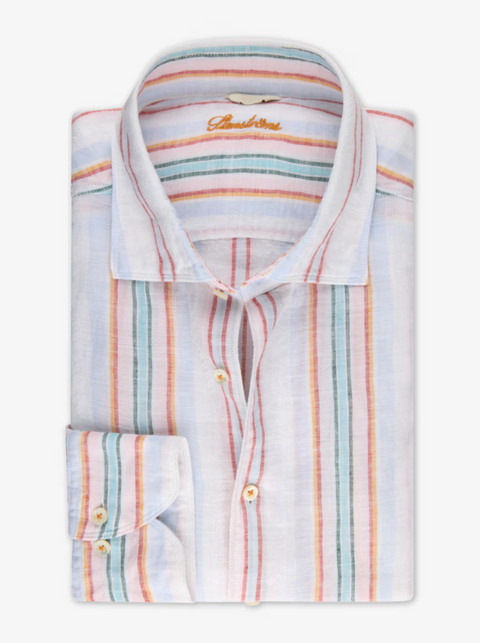Linen FB Sport Shirt Stripe Multi
