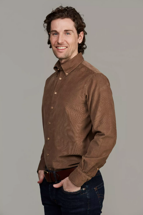 Baby Cord Shirt Brun