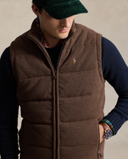 Herringbone Quilt Vest Brun