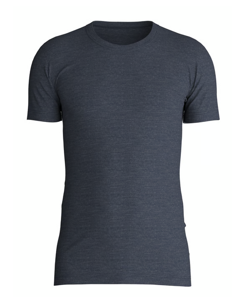 Wool & silk t-shirts Mørkeblå