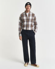 REG WINDBLOWN FL CHECK SHIRT Kremfarget