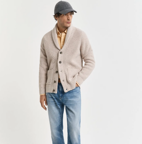 Cardigan Wool Blend Sand