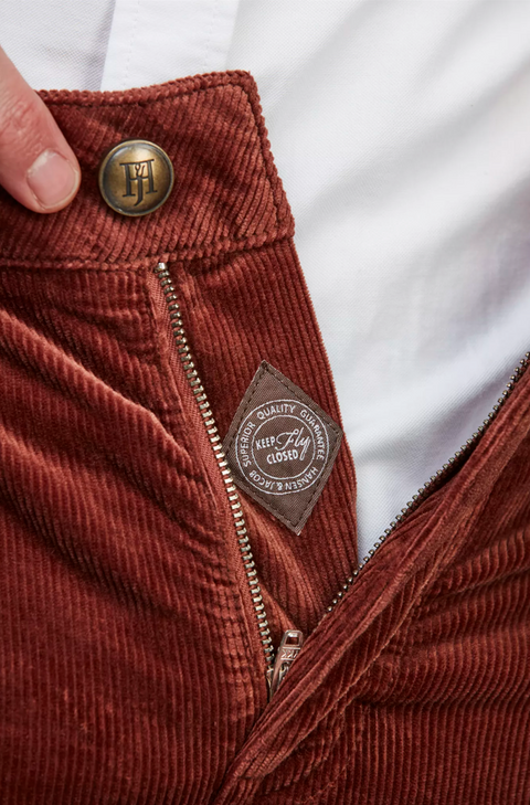 5-PKT CUT'N SEW CORD, RED EARTH Burgunder