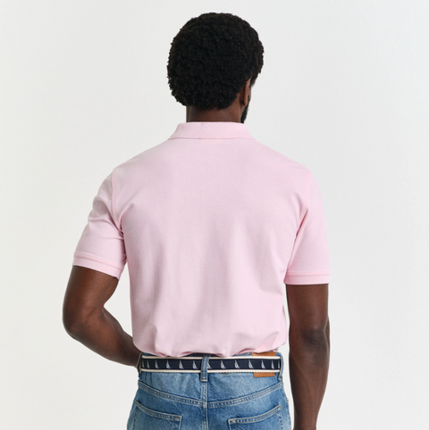 REG CONTRAST PIQUE SS POLO Rosa