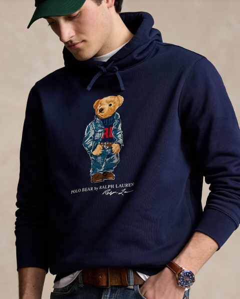 Polo Hood Sweatshirt Marine