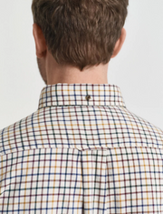 Reg twill Check shirt Beige