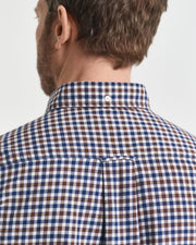 REG TWILL GINGHAM SHIRT Brun