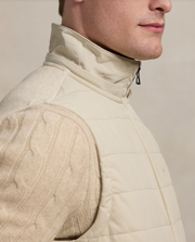 Hood Vest, Dune Tan Beige