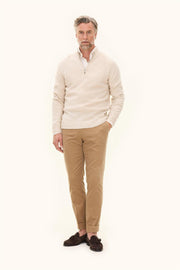 Paul Half Zip Beige