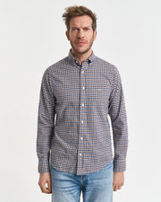 REG TWILL GINGHAM SHIRT Brun