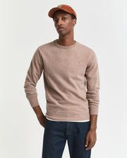 Superfine Lambswool C-Neck Beige