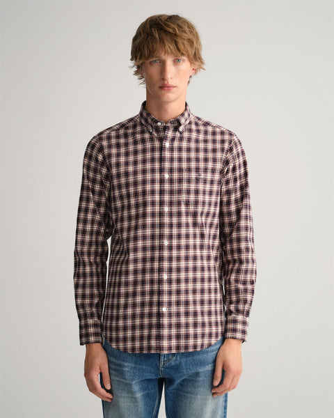 Flannel Check Shirt Mørkeblå
